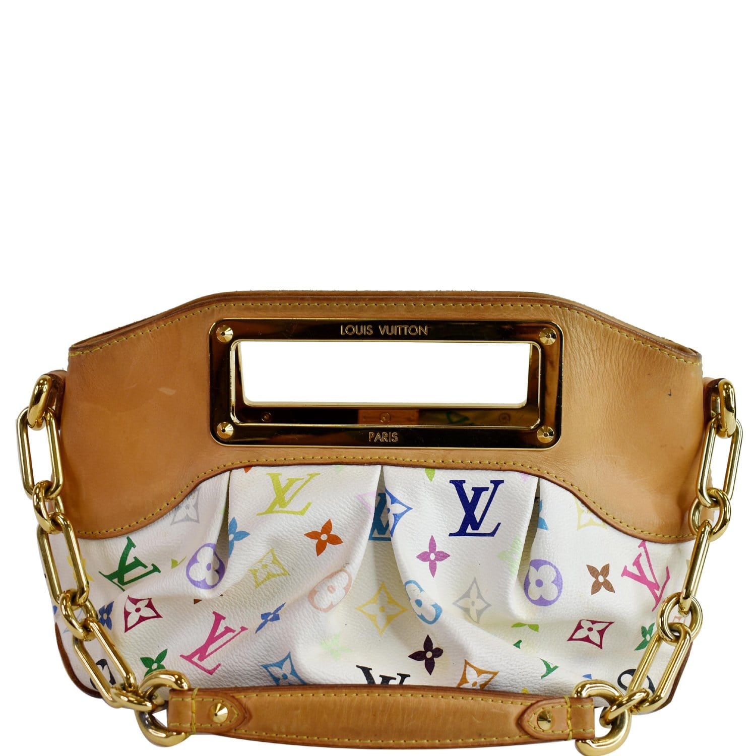 Louis Vuitton Multicolor Judy MM. Made in France.