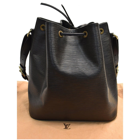 Louis Vuitton Epi Leather Petit Noé Bag - Black – The Hosta