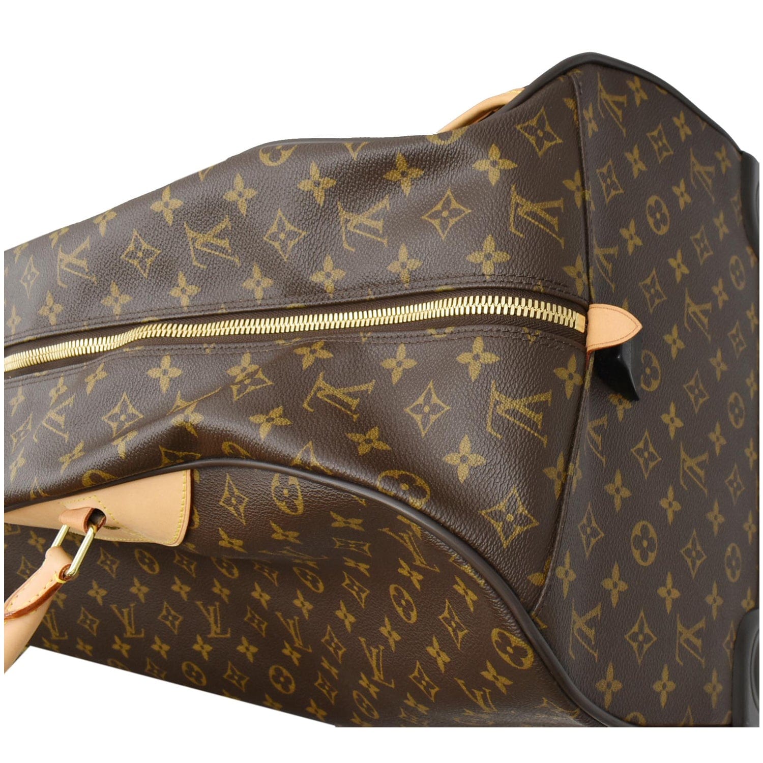 LOUIS VUITTON Eole 60 Monogram Canvas Rolling Luggage Bag Brown