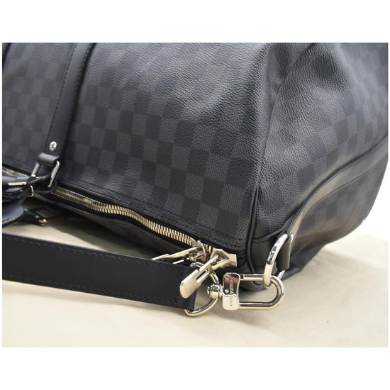 Louis Vuitton® Keepall Bandoulière 55 Graphite. Size in 2023