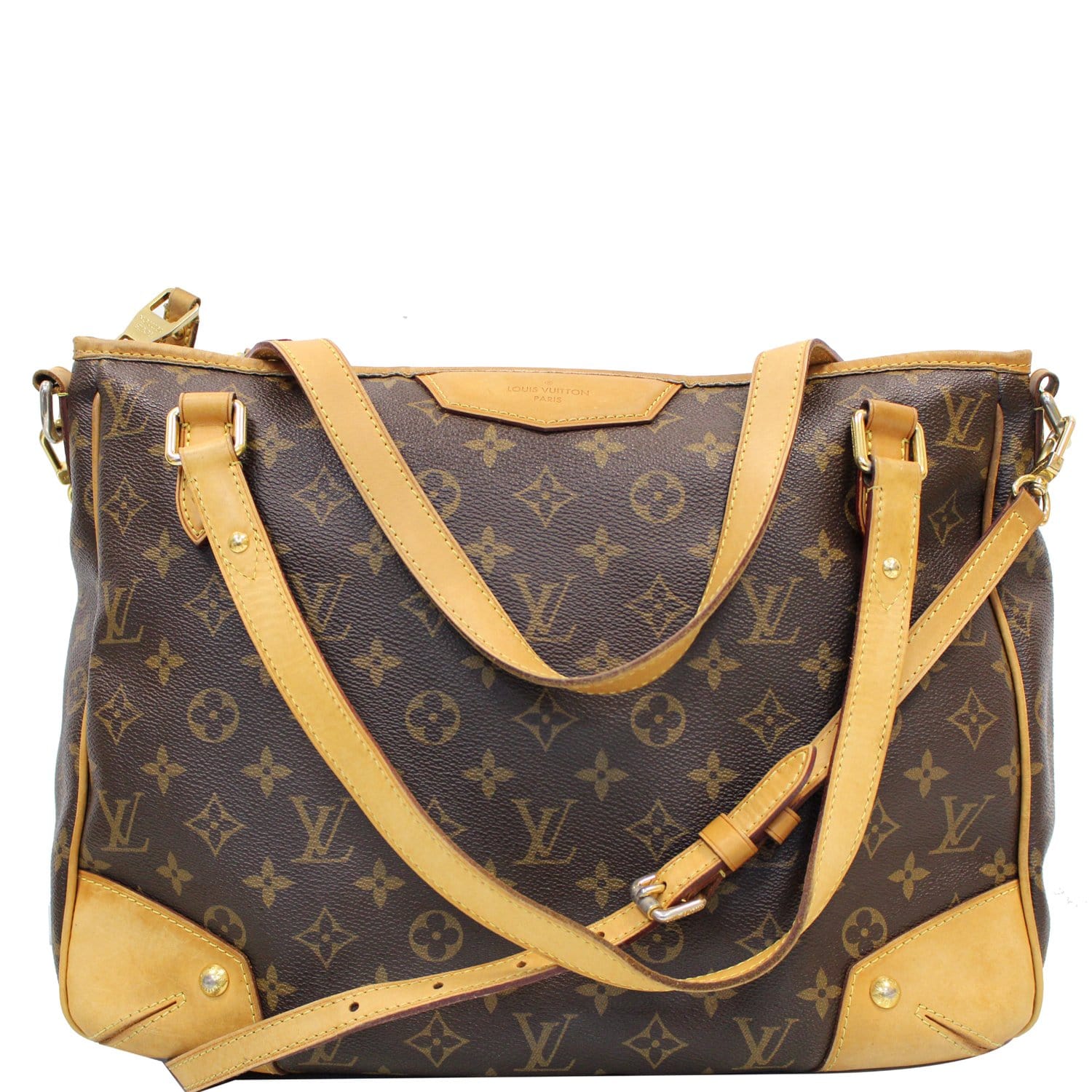 Estrela cloth handbag Louis Vuitton Brown in Cloth - 38033498