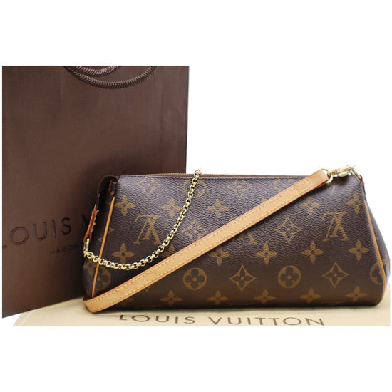 Louis Vuitton Pochette Eva Brown Monogram Canvas Cross Body Bag -  MyDesignerly