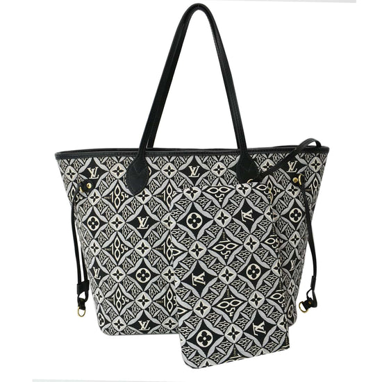 Louis Vuitton Ltd. Ed. Neverfull Jacquard Holographic Mm in Gray