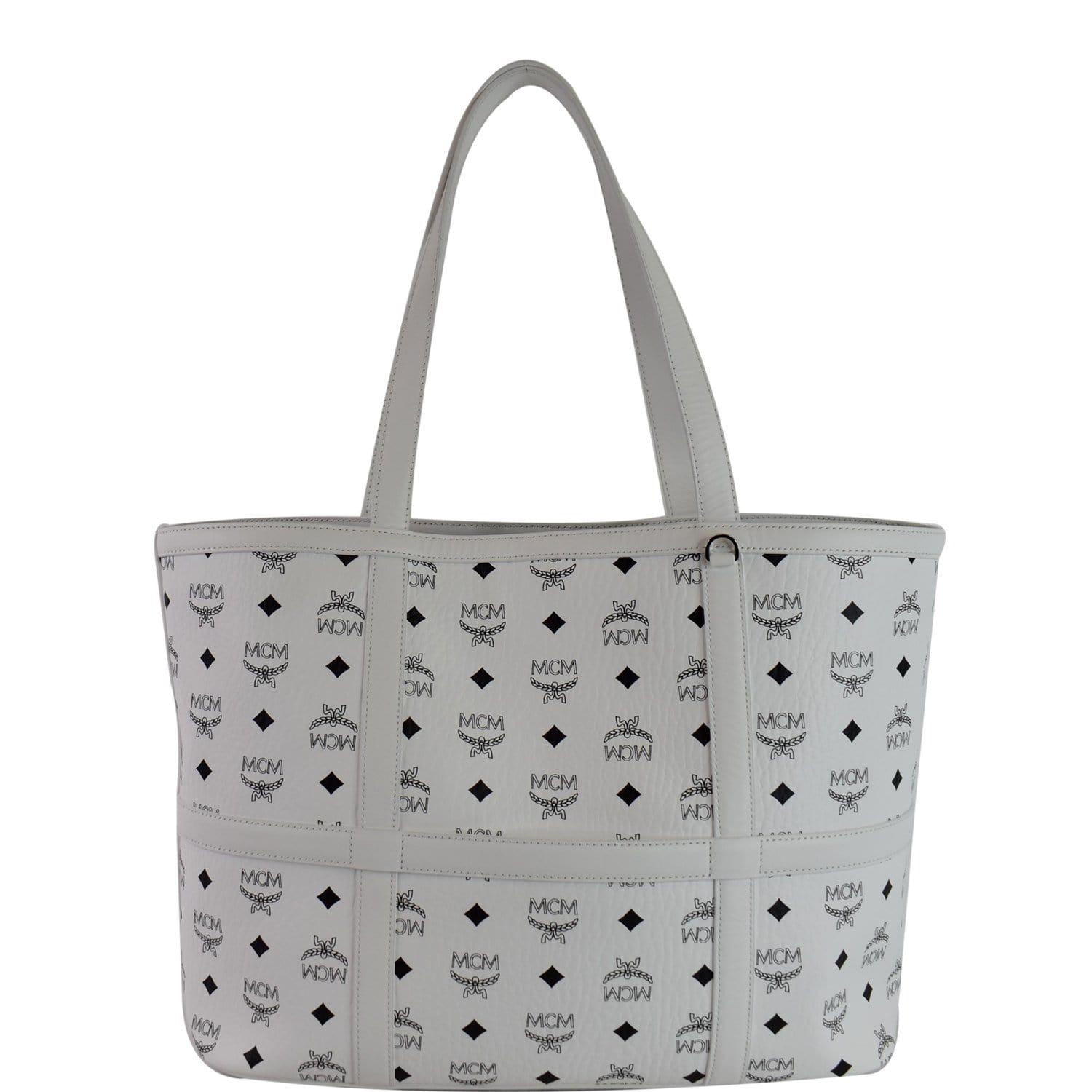 mcm tote bag white