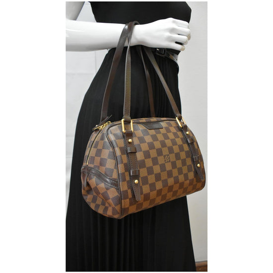 Louis Vuitton Damier Rivington PM Ebene Shoulder Bag