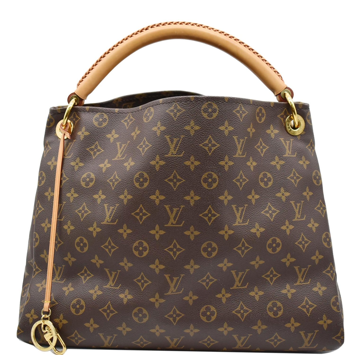 Louis Vuitton Artsy MM Monogram Canvas Leather Tote Shoulder Bag