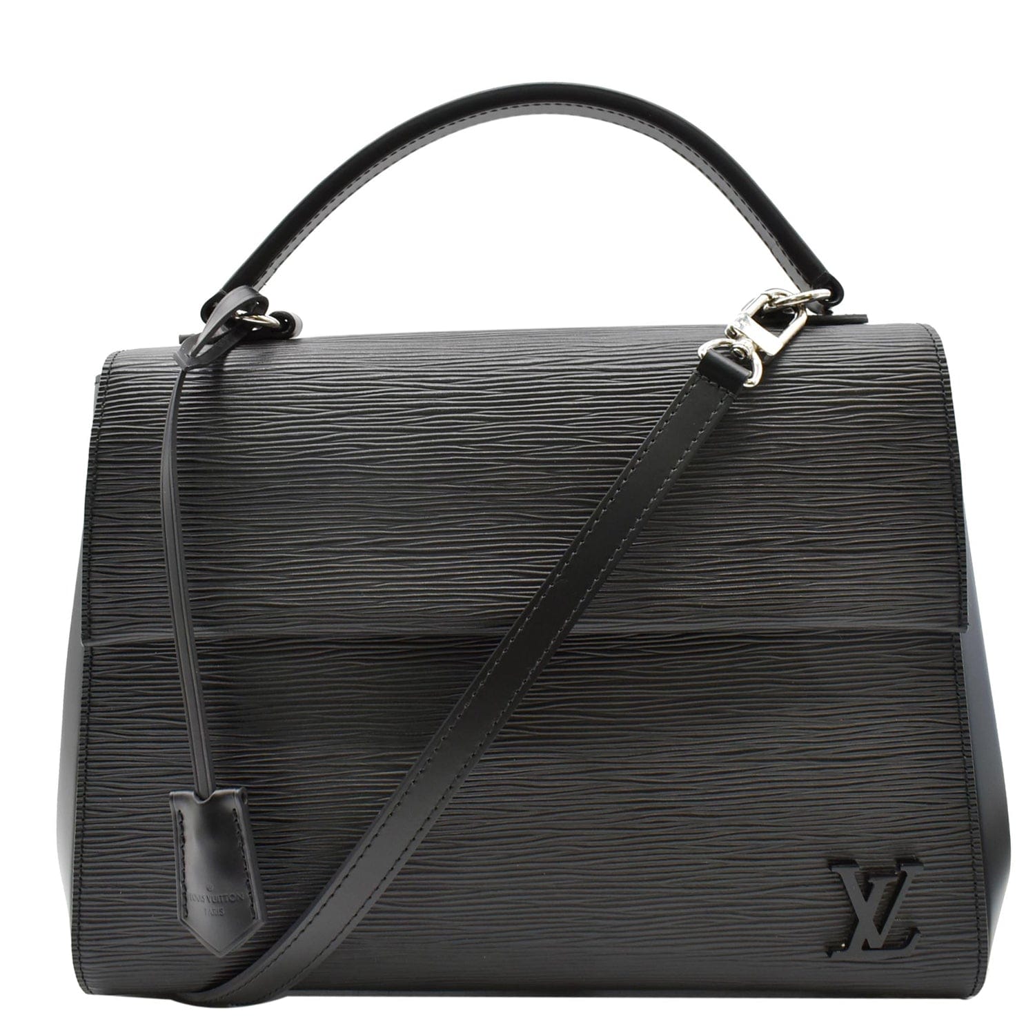 LOUIS VUITTON Cluny MM Epi Leather Shoulder Bag Black - Hot Deals