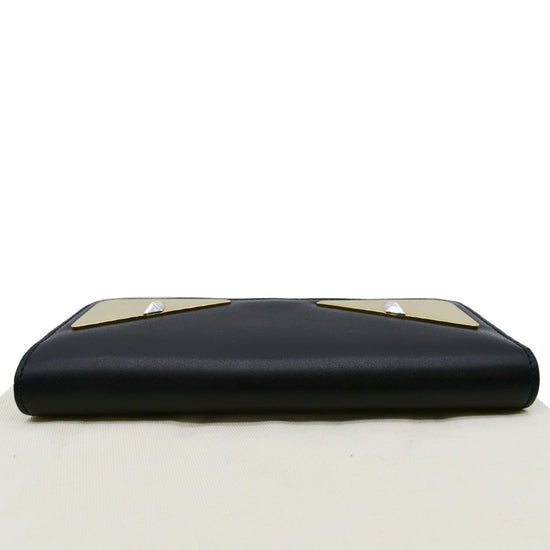 Fendi Wallet Monster Eyes Continental Wallet In Smooth Leather