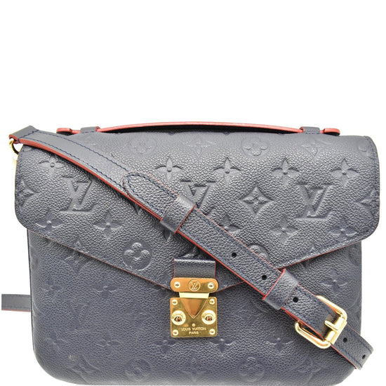 Louis Vuitton Navy Blue/Red Pochette Félicie at 1stDibs