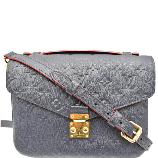 Louis Vuitton Félicie Pochette Navy / Red Monogram Empreinte