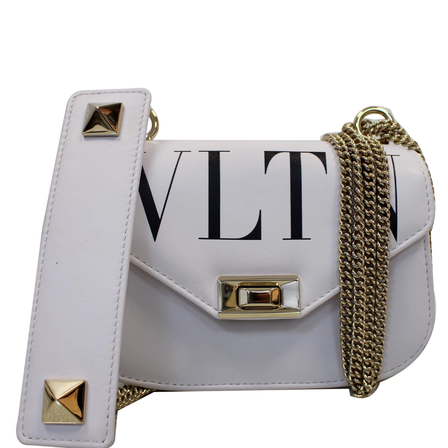 Shop VALENTINO VLTN Unisex Street Style 2WAY Plain Leather Crossbody Bag  Logo by MAHOE'LAI