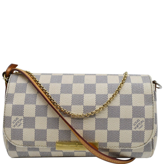 LOUIS VUITTON Favorite PM Damier Azur Crossbody Bag White - 15% OFF