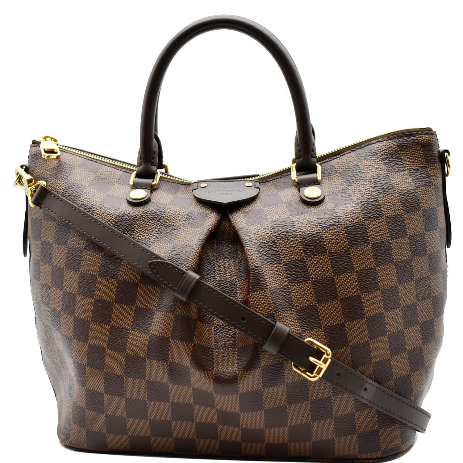 Louis Vuitton Siena PM Leather Bag Brown - NOBLEMARS