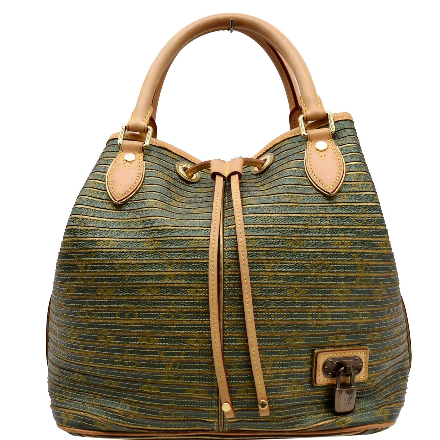 Louis Vuitton Limited Edition Green Monogram V Handbag