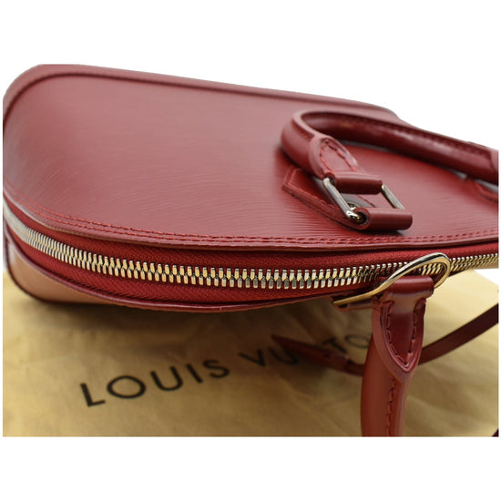 Alma leather handbag Louis Vuitton Red in Leather - 37502111