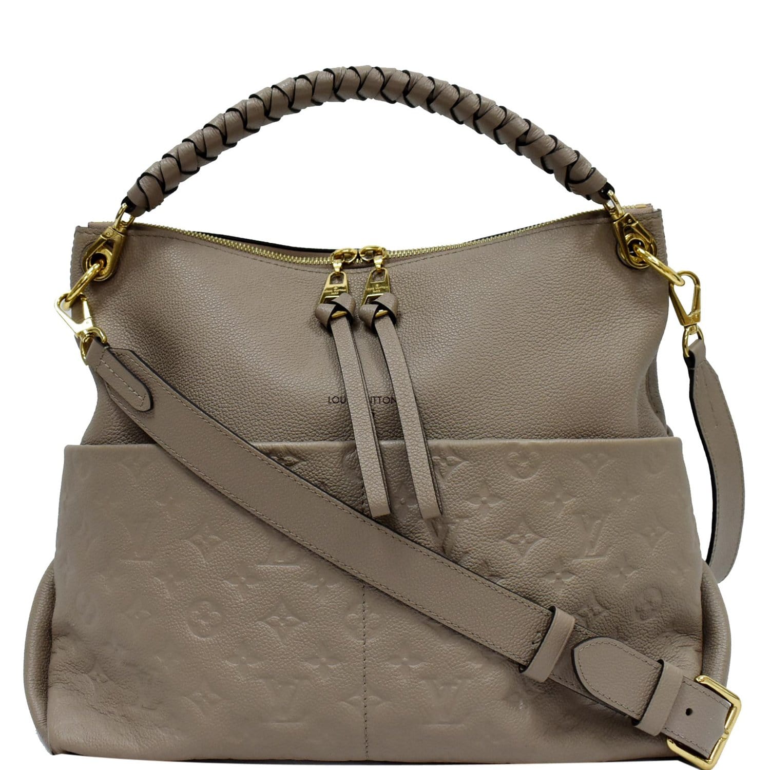 Louis Vuitton Monogram Empreinte Maida Hobo, Beige