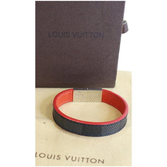 Louis Vuitton Damier Ebene Canvas Brown Pull It Bracelet Louis