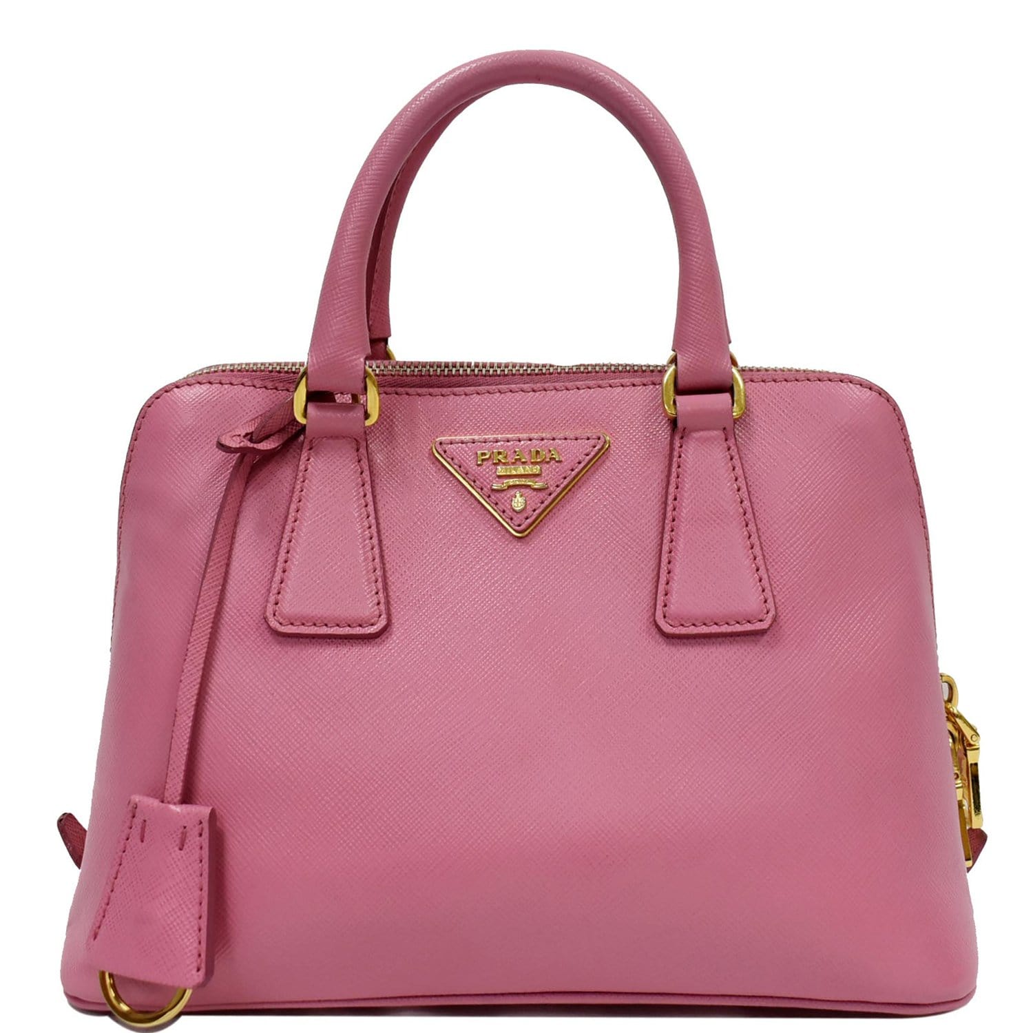 Prada Saffiano Leather Alma 25 Pink