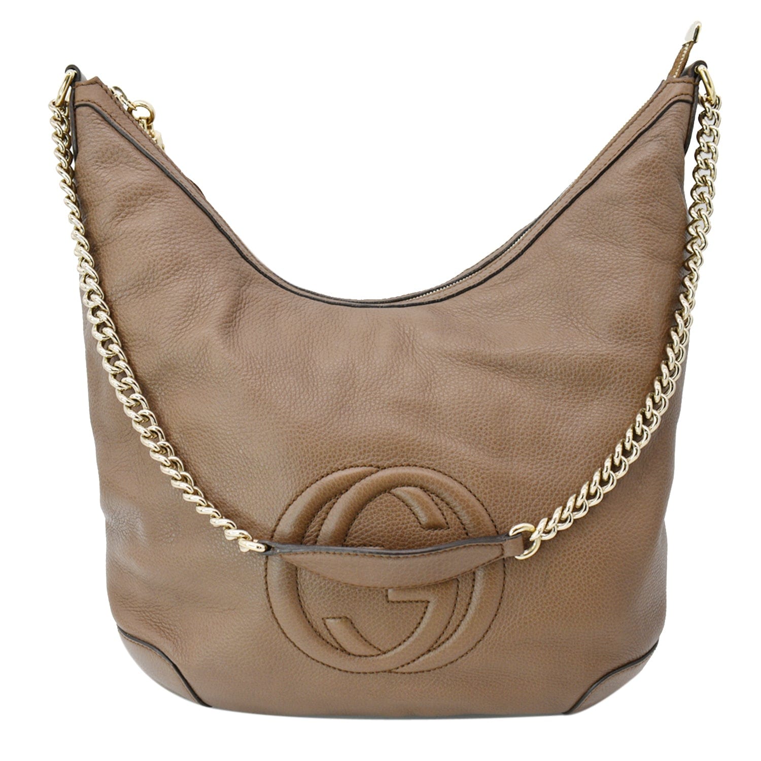 Gucci Soho Leather Hobo in Brown