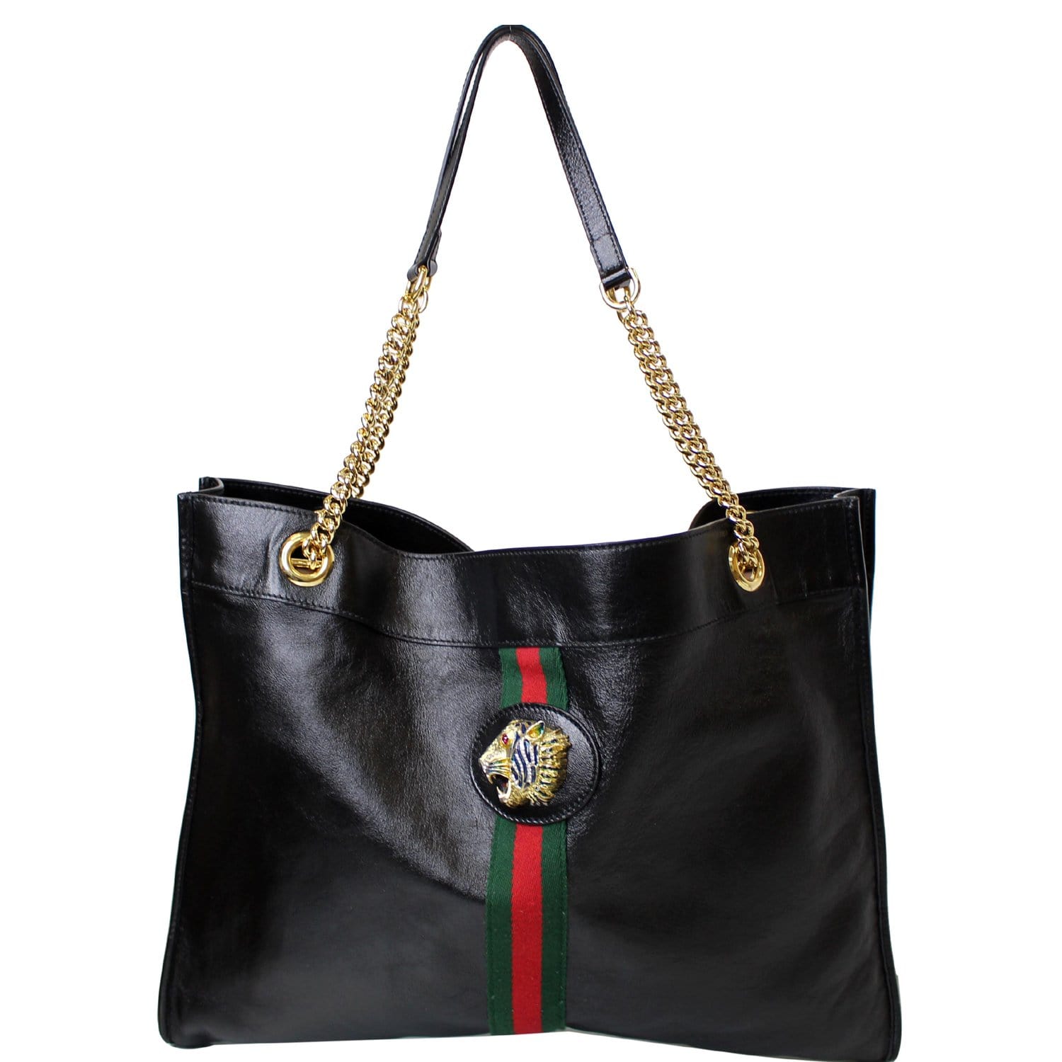 Gucci Pre-owned Women's Leather Shoulder Bag - Black - One Size