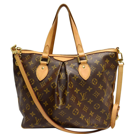 Pre-order] LV Monogram Palermo Two Way Bag (Brown / Gold), Luxury