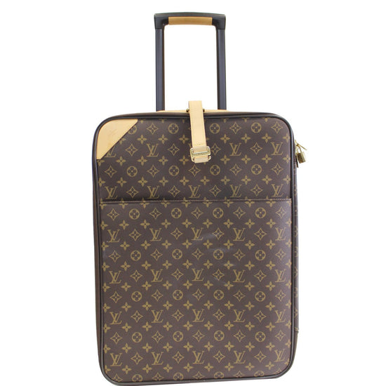 Leather Travel Suitcase Louis Vuitton Monogram Pegase, 58% OFF