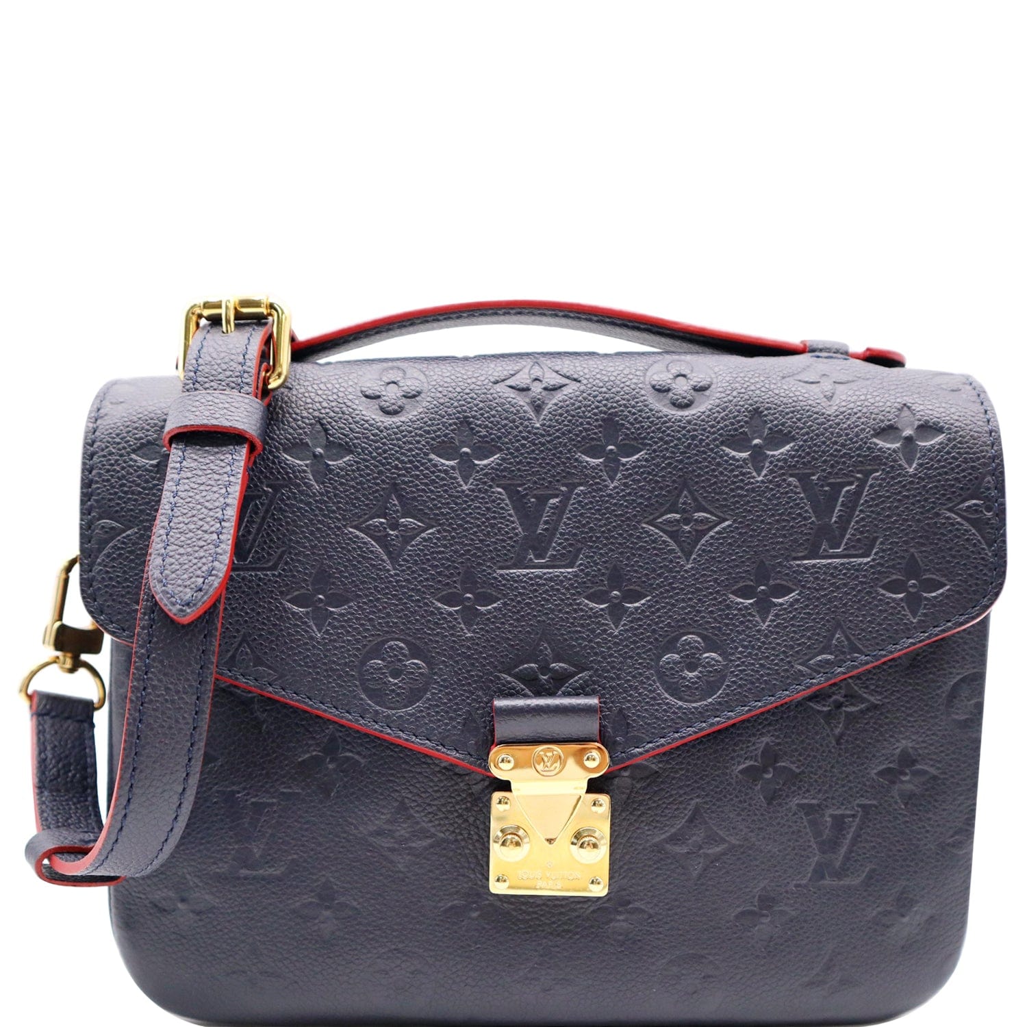 Louis Vuitton Pochette Metis Bag Empreinte Leather Black ref