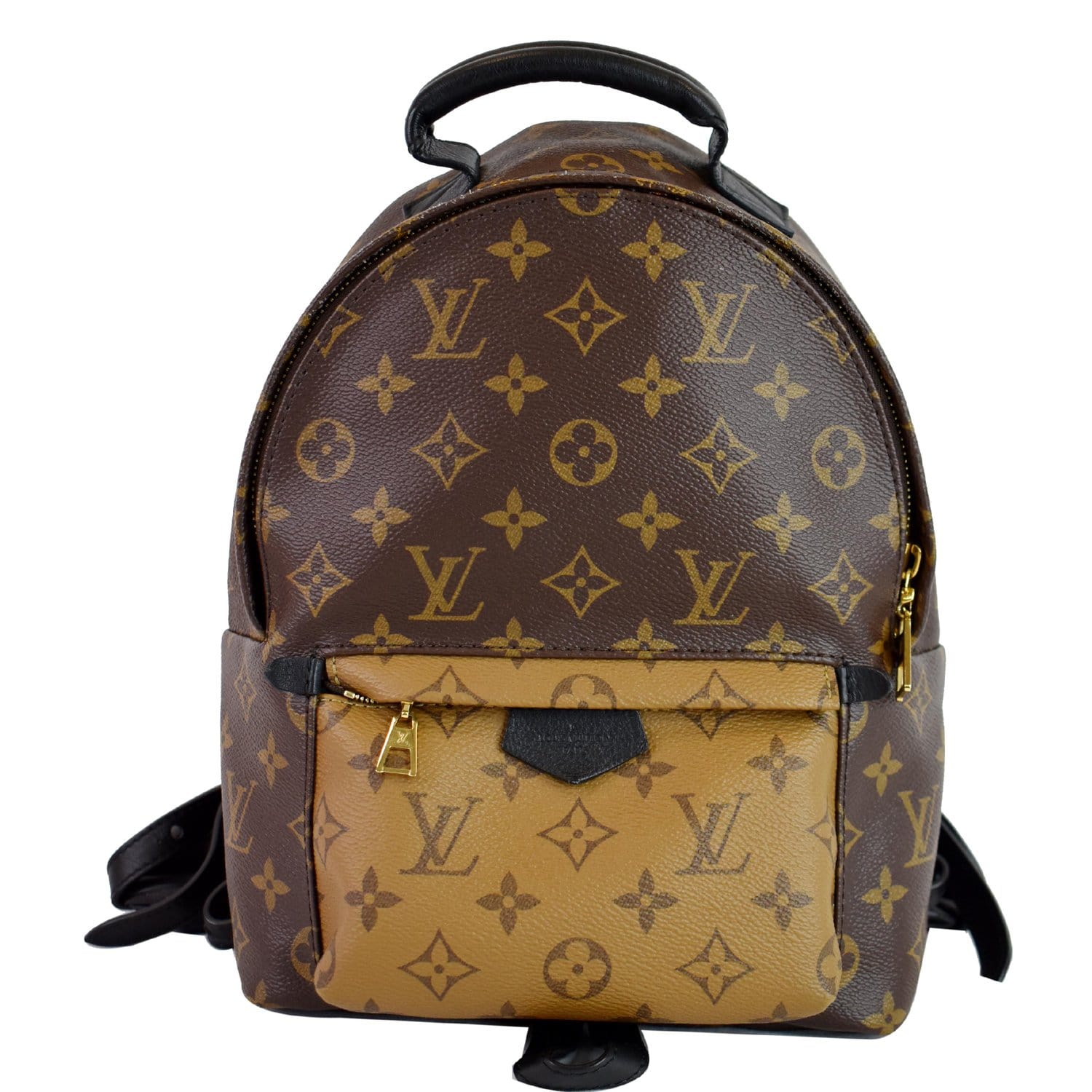 Palm springs cloth backpack Louis Vuitton Brown in Cloth - 26164588