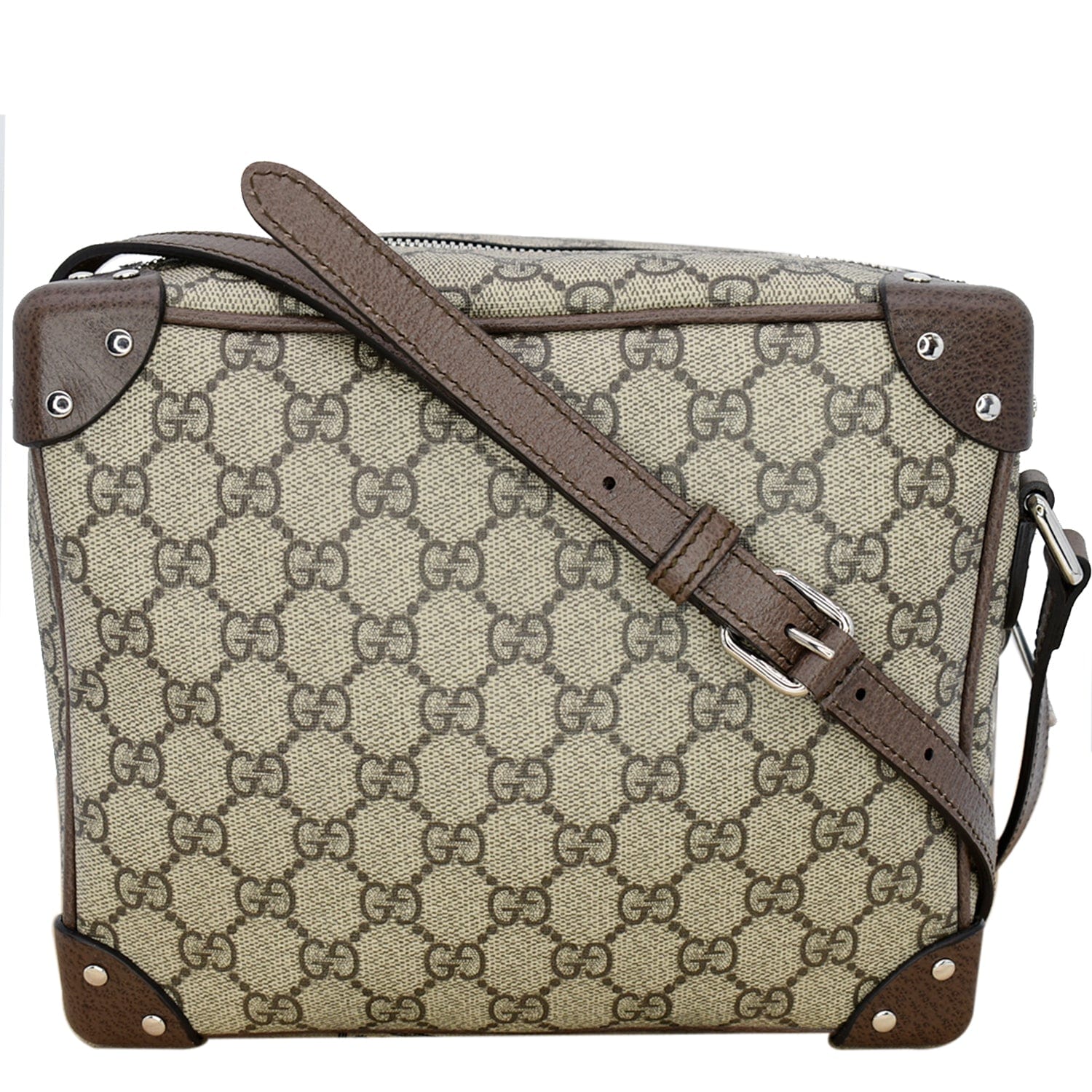 GG Supreme Canvas Messenger Bag in Beige - Gucci