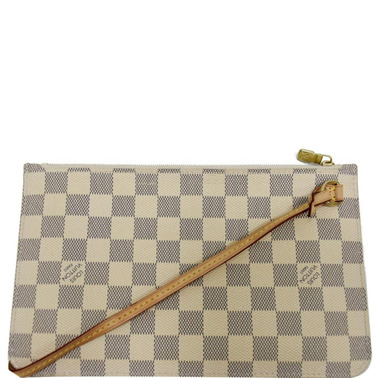 Louis Vuitton Neverfull Pochette Damier Large White