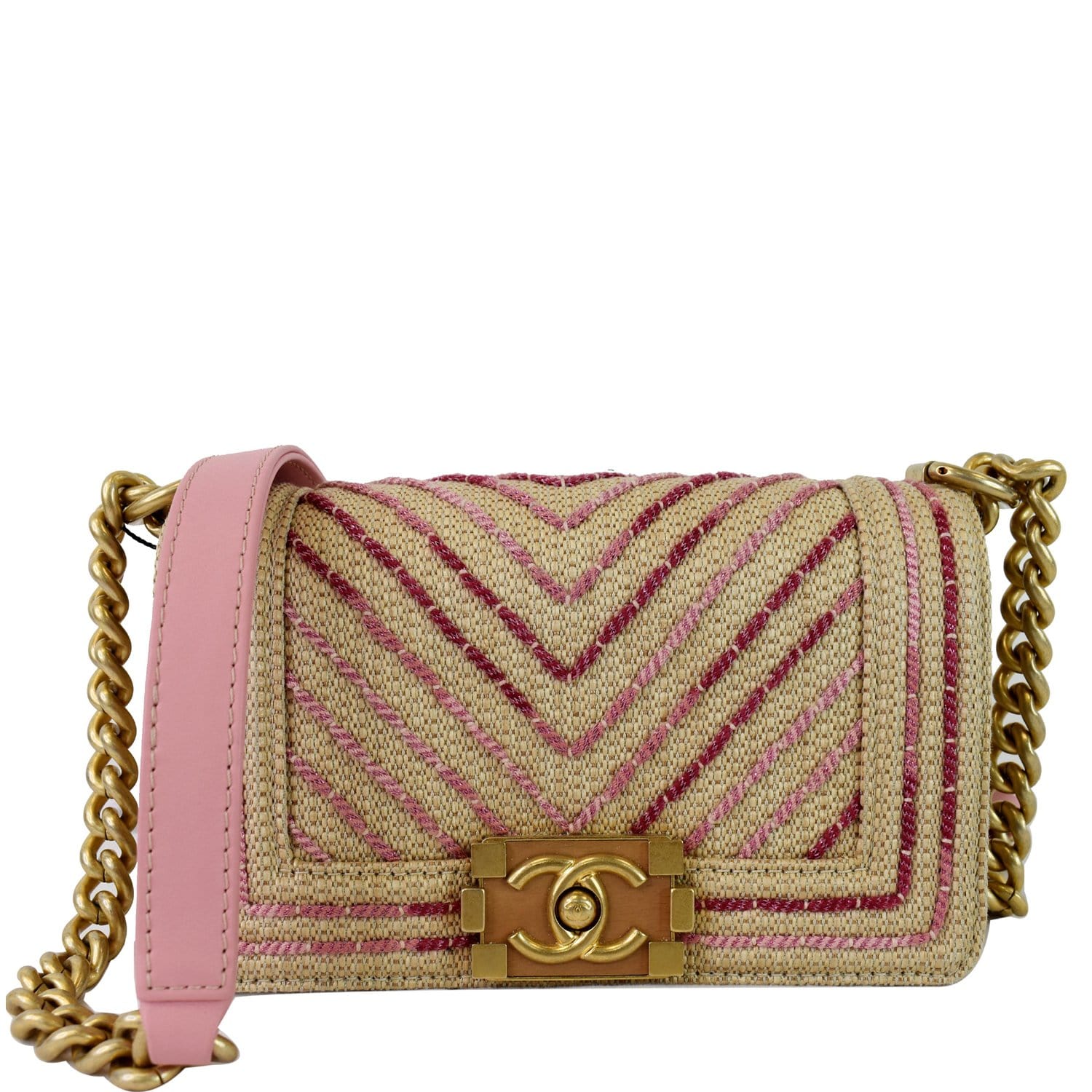 ep_vintage luxury Store - Double - Pink – dct - Skin - Shoulder - Bag -  Chanel Pre-Owned Coco Pop Art print sweatshirt - Matelasse - Lamb - CHANEL  - Chain