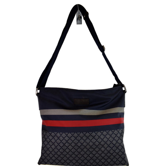 Gucci Navy Blue Diamante Nylon Tote Bag