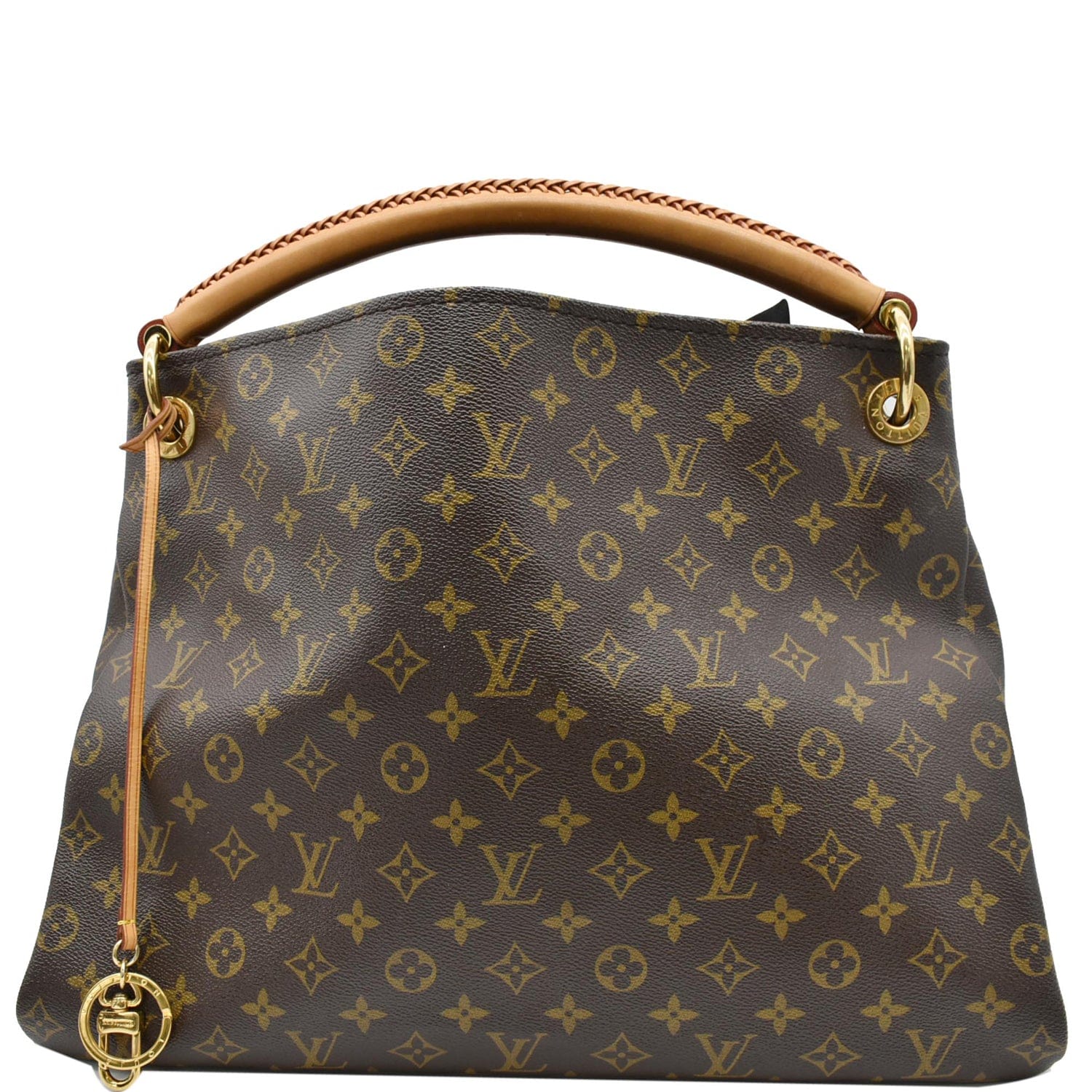 LOUIS VUITTON Artsy MM Monogram Canvas Hobo Bag Brown