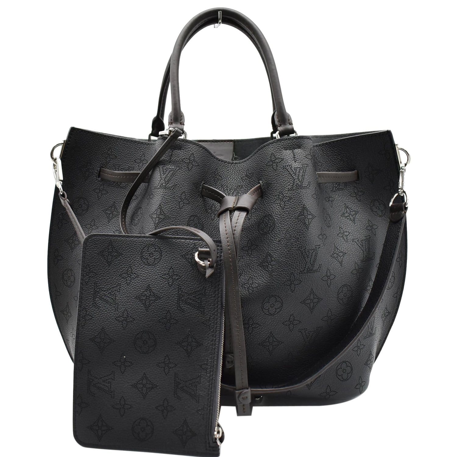 Louis Vuitton Top Handle Girolata Monogram Mahina Noir Black for Women