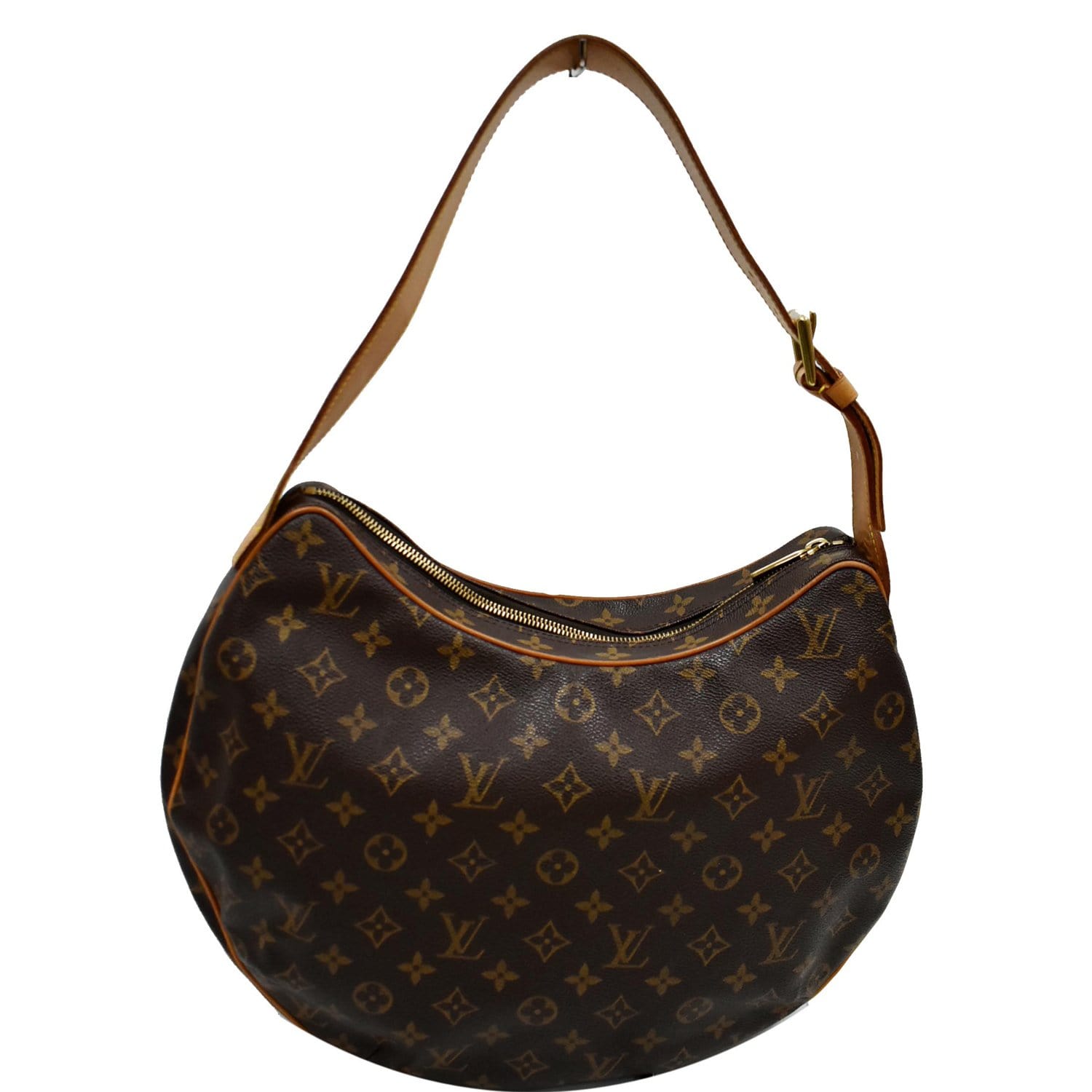 Louis Vuitton Croissant Handbag Monogram Canvas GM Brown