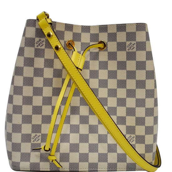 Louis Vuitton Pineapple Damier Azur Canvas NeoNoe MM Bag - Yoogi's Closet