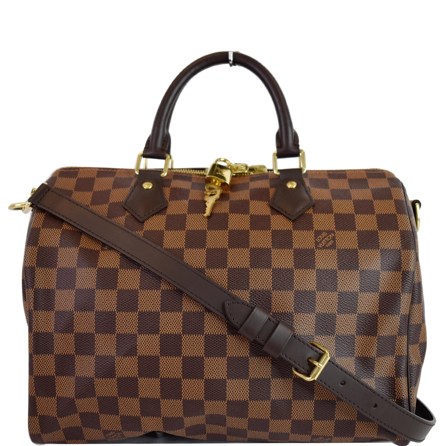 Sac Speedy Bandoulière 30 Damier Ébène