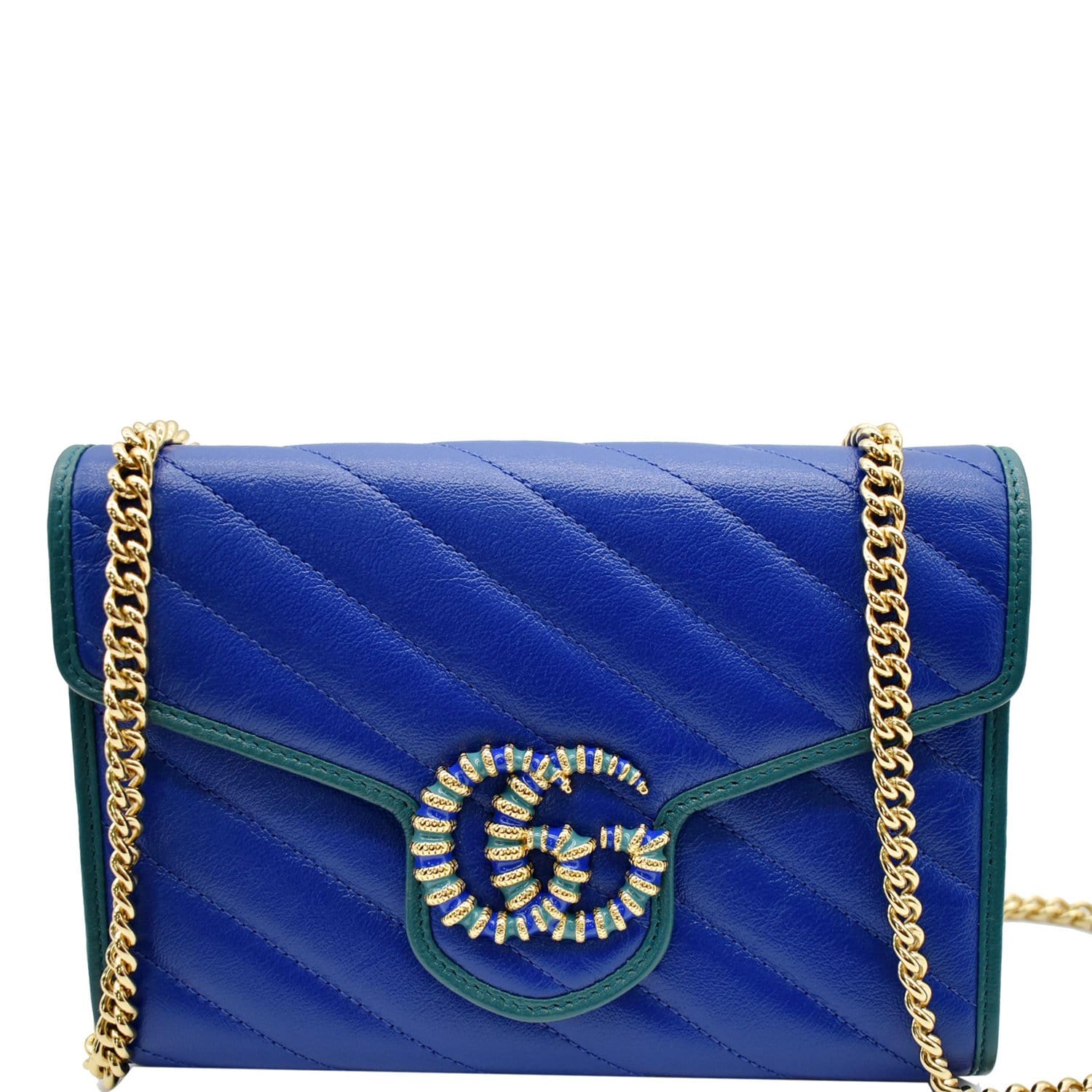 Gucci GG Marmont Leather Mini Chain Bag (2 Colors)