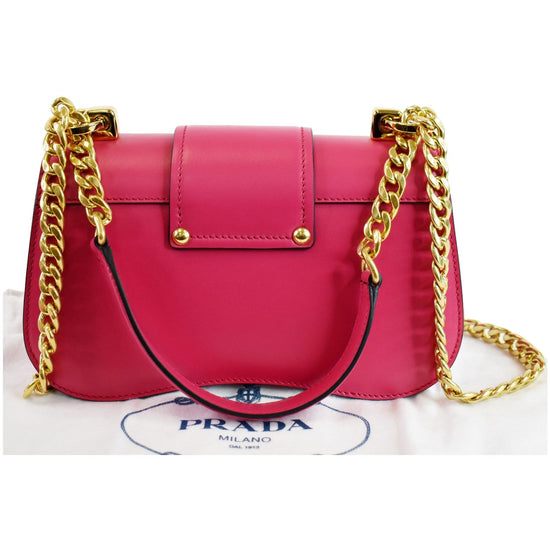 Prada Calf-leather Shoulder Bag - Pink