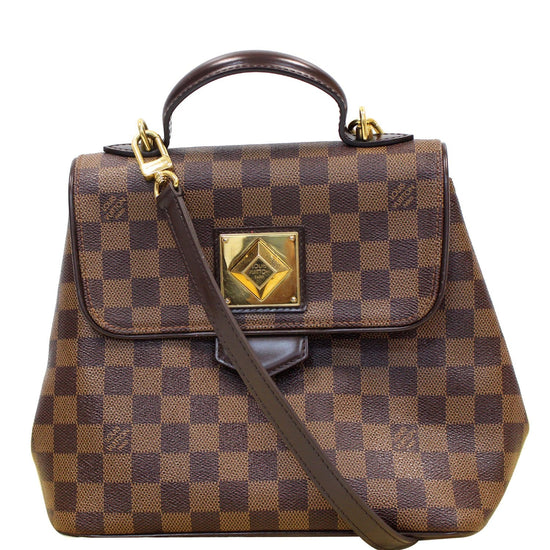 Sac à main Louis Vuitton Bergamo en toile damier enduite et cuir