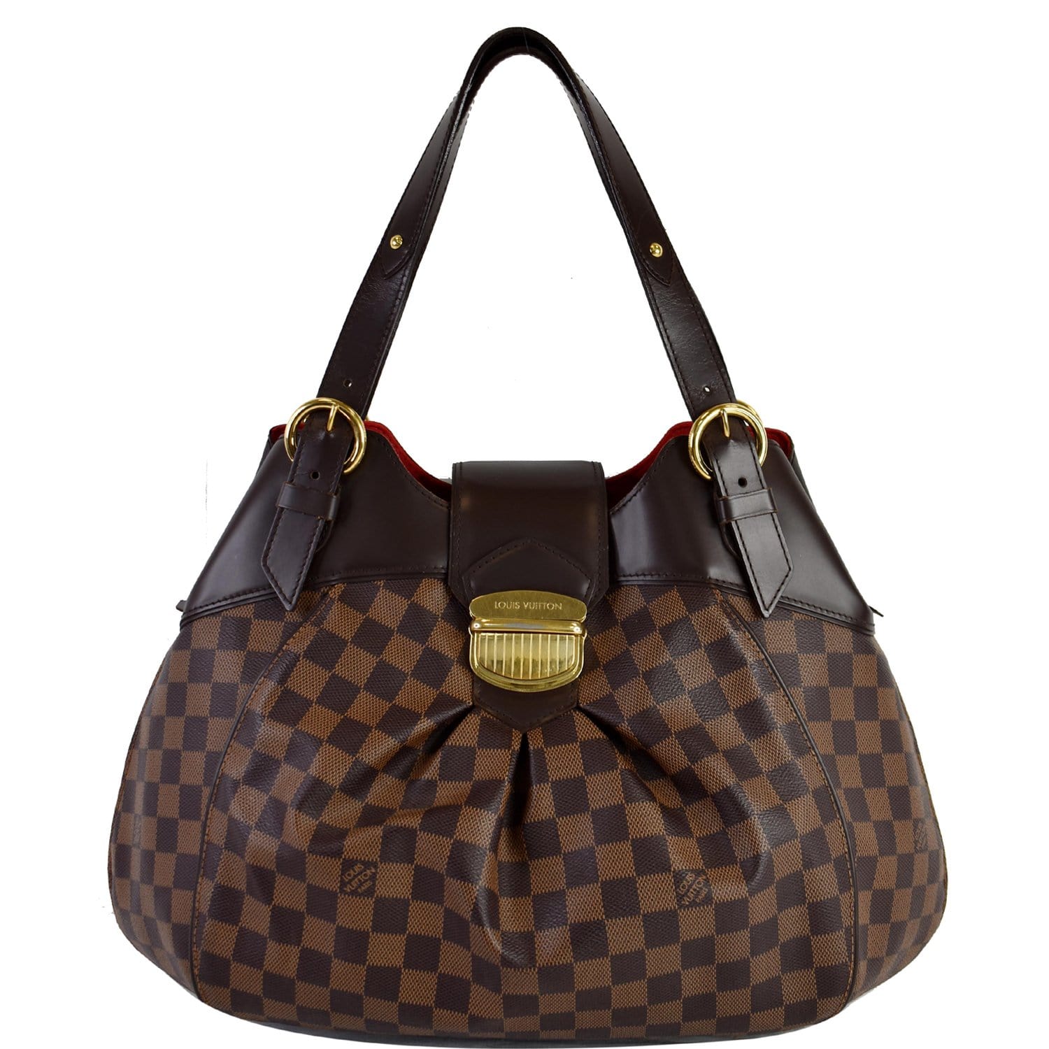 Louis Vuitton Sistina MM Women's Shoulder Bag N41541 Damier Ebene (Brown)