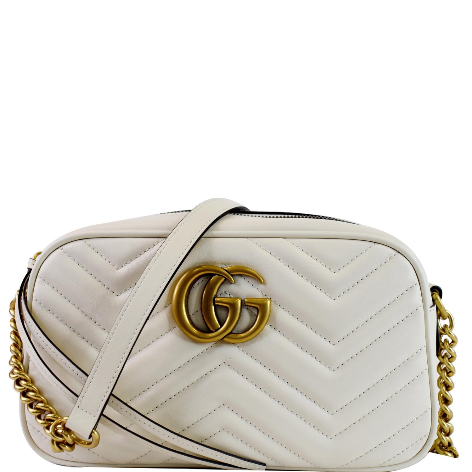 Gucci GG Marmont Matelasse Small Leather Crossbody Bag