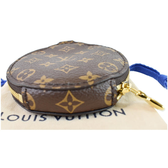 Louis Vuitton Coin Purse Round Monogram Brown in Canvas with Brass