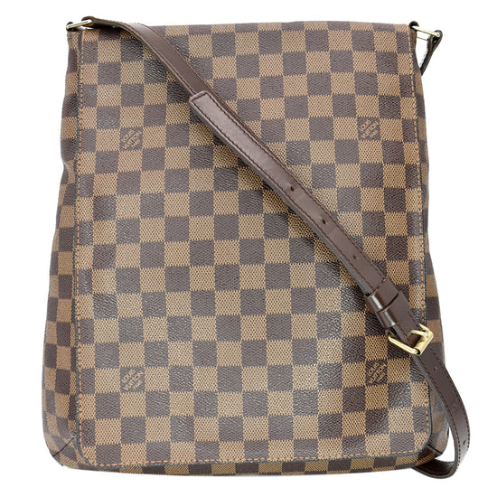 Authentic Louis Vuitton Damier Ebene Musette GM (Special Order) Crossbody  Bag