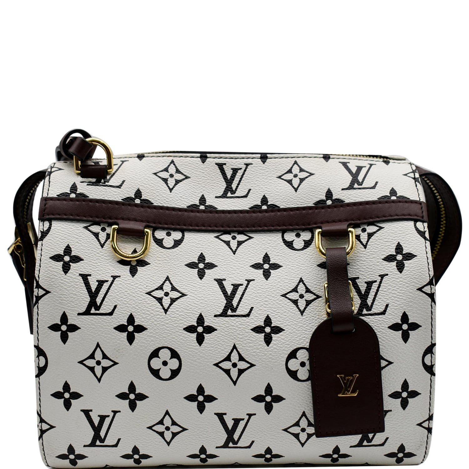 Louis Vuitton - Speedy  Bag Monogram Canvas PM White / Brown Cro -  BougieHabit