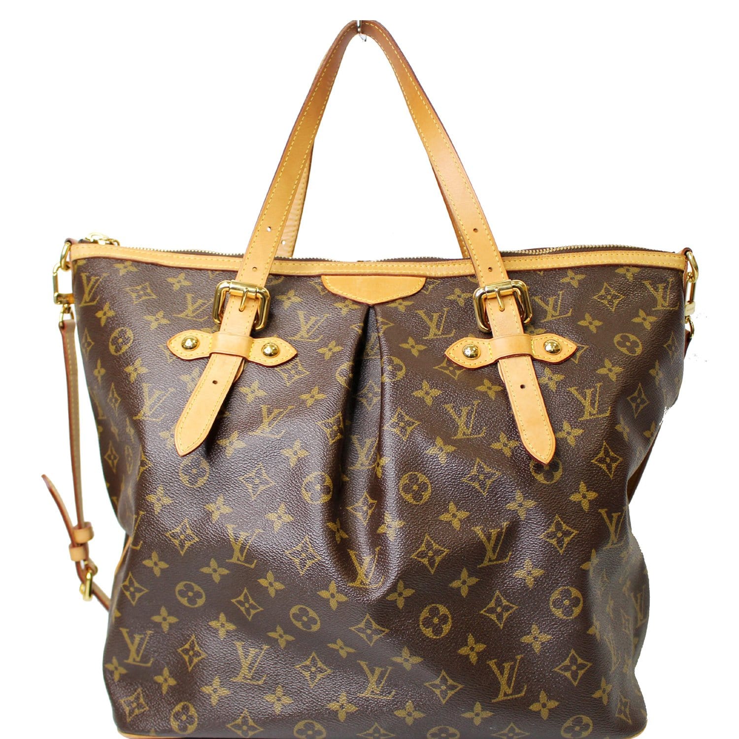 LOUIS VUITTON Palermo GM Monogram Canvas Tote Shoulder Bag Brown