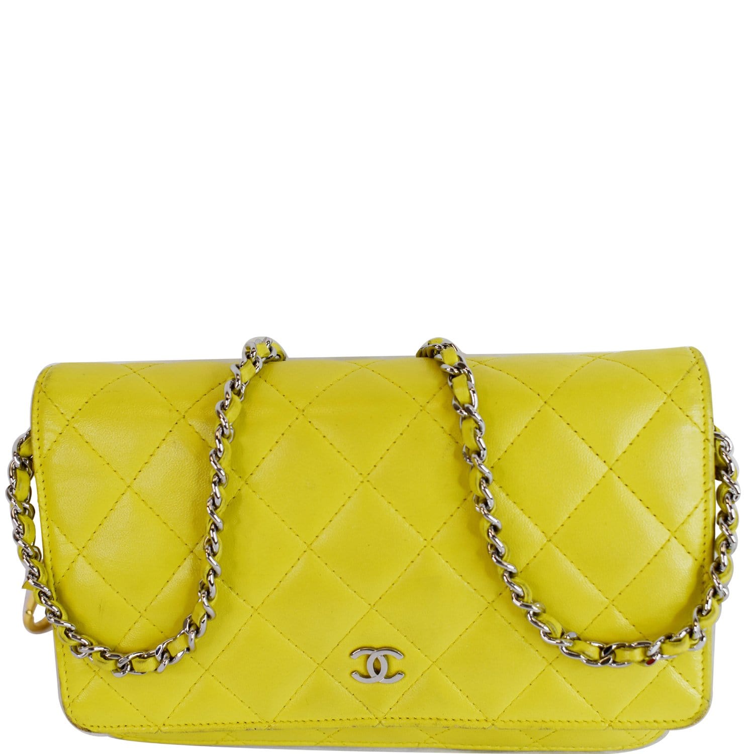 Chanel Wallet On Chain Lambskin Leather Crossbody Bag