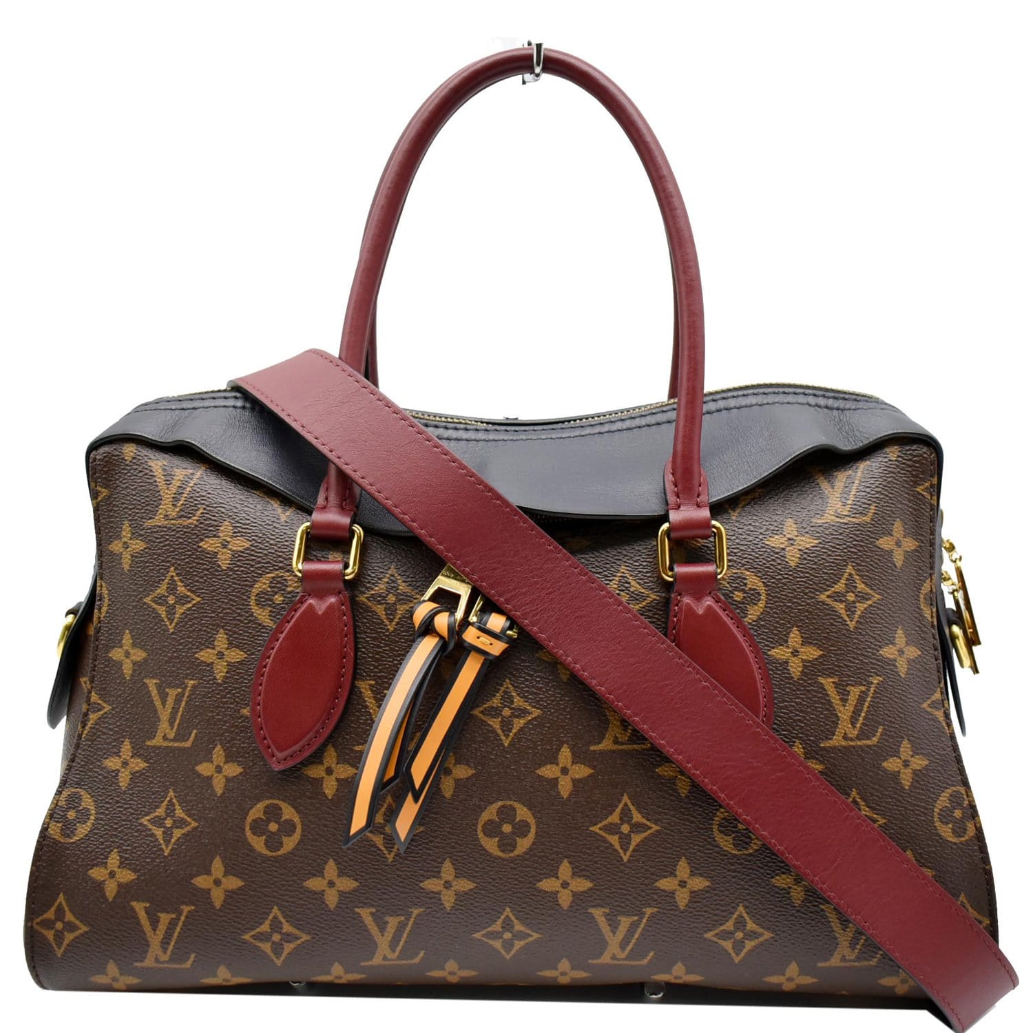 Tuileries cloth bag Louis Vuitton Brown in Cloth - 27485349