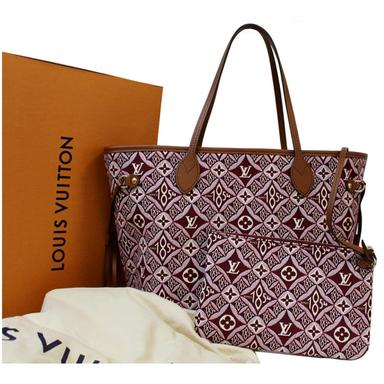 LOUIS VUITTON Jacquard Since 1854 Neverfull MM Bordeaux 1152787