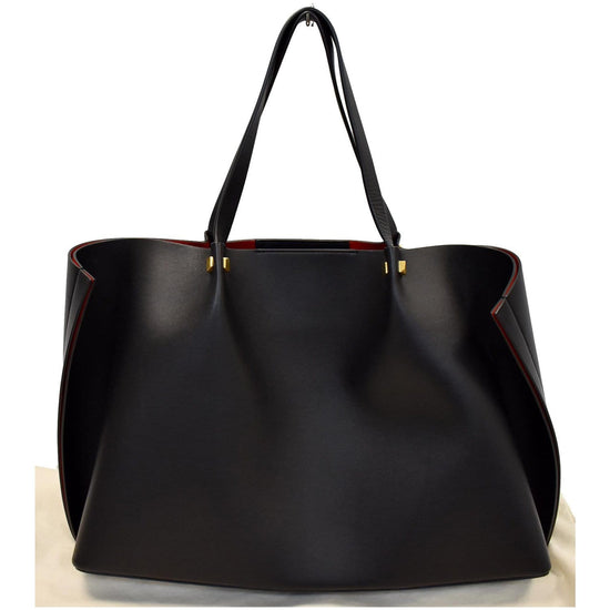 Valentino Large Escape V-logo Black Pvc Tote - MyDesignerly